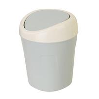 Plastikinė mini stalinio kompiuterio šiukšlių dėžė su dangteliu, nešiojama stalo talpykla(Mėlyna)