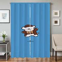 Home Interior Kitchen Curtains for Living Room 2 Pieces Blackout Curtains Door Curtain Maltese Dog Partition Bedroom Decoration W50xH70cmx2pcs-CL