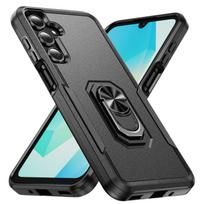 Samsung S25 S24 įbrėžimams atsparus stovas Coque dėklas Samsung Galaxy S25 Plus S23 FE S24 Plus S21 S22 5G dvigubo sluoksnio dėklai for Galaxy S25 juoda