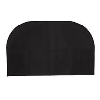 Pusapvalės Ugniai Atsparios Kilimėliai Stiklo Pluošto Dvigubo Sluoksnio Neslystantys Grindų Apsauga Ugniai Atsparūs 50 X 80cm black
