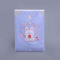 2pcs Clothing storage bag Travel cartoon children transparent clothing zipper bag cute thickened frosted bag underwear pouch