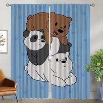 We Bear Bears Blackout Curtain for Room 2 Panel Modern Living Room Curtains Shades Home Interior Curtains Tulle for Bedroom W50xH70cmx2pcs-CL