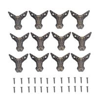 12Pcs Jewelry Box Legs Antique Elegant Appearance Premium Alloy Sturdy Durable Rustproof Wood Case