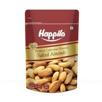 Happilo Premium Californian Almonds Roasted & Salted 200 g | Badam Dry Fruit | Super Healthy Crunchy Nuts | Vitamins & Minerals Rich