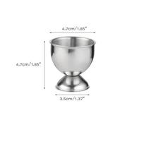 Stainless Steel Soft Boiled Egg Cups egg Holder Tabletop Cup Kitchen Tools Sets Breakfast Steam Rack Mold For Eggs Poach white