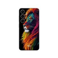 Case for Samsung Galaxy S25 Plus Majestic Colorful Lion juoda