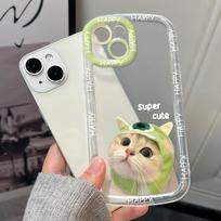 Mobiliųjų telefonų dėklai iPhone 11 13 XR 15 Pro Max 12 14 Pro Max dėklas iPhone 16 7 Plus 8 Plus XS Max Animacinis raštas Apsauga nuo kritimo Atspari smūgiams iPhone 6&6s balta
