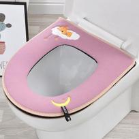 New  Sale Toilet Cushion Household Set Toilet Seat Cover 1 /2 Piece Set Universal Toilet Cushion Zipper AVE