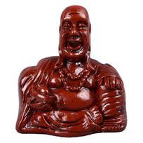 Buddha Flip Statue Unique Decorative Small Resin Finger Buddha Ornament for Home Courtyard Office brown