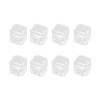 200pcs Tattoo Ink Cups Stable Base Thicken Deepen Transparent Microblading Pigment Cups white