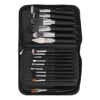29Pcs Makeup Brush Set Goat Hair Bristles Wood Handle Professional Cosmetic Brush Kit with Foldable