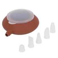 1Pc Large Silicone Macaron Mold Pot Baking Decorating Pastry Cream Cake Nozzle Tool gray