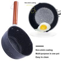 Non-Stick Sauce Pan Cooking Pot with Pour Spout Milk Saucepan 14cm Stick Proof Sauce Pan for Induction Cooker Gas Stove CHINA gray