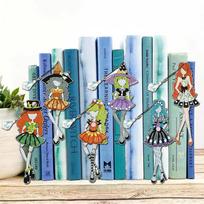 6pcs Bookmark Diamond Dots with Crystal Little Witch DIY Rhinestone Book Mark Art Craft Special Shape Gifts for Adults Kids Australia