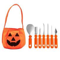 Leeseph Halloween Pumpkin Carving Kit, Stainless Steel Carving Tools Set with Carrying Bag, Halloween Decoration DIY Carver Tool