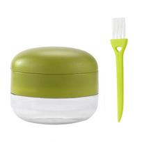 Leeseph Garlic Chopper Mini Brush Set, Mini Garlic Presser Stainless Steel Blade, Garlic Mincer, Multifunction Kitchen Gadget beige