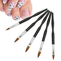 5pcs Nail Art UV Gel Polish Carving Drawing Painting Pen Brush Nail Art Brush Set Manicure Tool