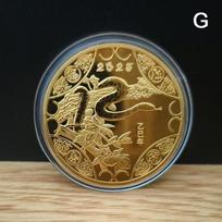 2025  Year Of The Snake Commemorative Coins Chinese Zodiac Medals 3D Relief Coins Collectibles  Year Coins AVE