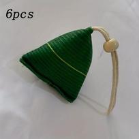 6 pieces Dragon Boat Festival mosquito repellent sachet handmade lavender sachet zongzi, wormwood small sachet sachet deodorant pendant 6pcs gray