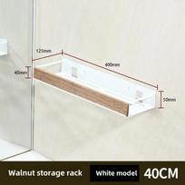 Black Bathroom Corner Shelves Kitchen Wall Shelf Shower Bath Shampoo Storage Rack Bathroom Accessories 40-60cm