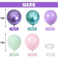60Pcs Balloon Birthday Decoration Set Happy Birthday Balloon Baby Shower Birthday Party Decor Supply AVE