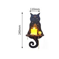 Animal Crystal Display Stand Smooth Crystal Decorative Shelf  Display Stand AVE Cat