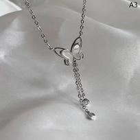 Hollow Butterfly Necklace With Zircon Shining Animal Choker Party Gift For Ladies  Jewelry