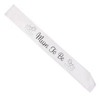 Maternity Pregnant Women Mum To Be Sash Baby Shower Boy Girl Party Decoration AVE balta