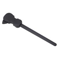 Plastikinis gitaros lankas su plektru Universalus dizainas Dvigalė gitaros grojimo lankas Styginiams instrumentams gray