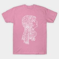 T Shirt Women Gipsy Lady Harajuku Print Kawaii Tshirt Summer Short Sleeve Female T-Shirt Top Tee 4XL rožinė