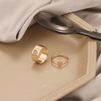 Punk Style Love Ring Retro Ring Style Temperament Ring Party Cute Ring Ladies Romantic Gift AVE auksas