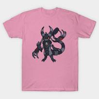 T Shirt Women Eslites Akuma Form Harajuku Print Kawaii Tshirt Summer Short Sleeve Female T-Shirt Top Tee S rožinė