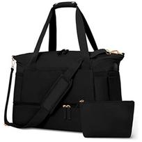 Women's Gym Duffel Bag with USB Charging Port - Sports/Travel/Yoga Bag, Ready Stock 18.5x14.2x8.7 inch juoda