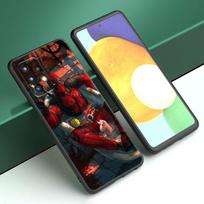Šaunus Deadpool telefono dėklas, skirtas Samsung A13 A22 A24 A32 4G A23 A25 A34 A35 A52S A53 A54 A55 A73 5G A12 A14 A15 A31 A33 A50 A51 A72 Samsung A55 5G yellow