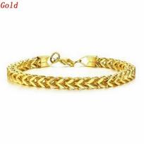 Elegant Stainless Steel Snake Chain Bracelets & Bangles For Men Link Chain Bracelets Jewelry Gifts AVE auksas