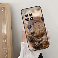 Animal Beaver Case For OnePlus 12 11 9 10 Pro 9RT 10T 10R 12R OnePlus Nord 2 CE 3 Lite CE4 N10 N20 Cover OnePlus Nord CE beige