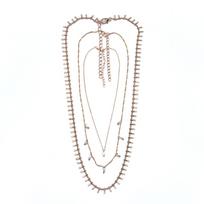 Multi-Layer Pearl Necklace For Women, Hip-Hop Punk Versatile Love Pendant Necklace