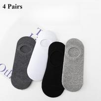 Vyriškos valties kojinės Vasarinės kojinės Neslystančios silikoninės laisvalaikio kojinės 1/4 poros 4 Pairs įvairiaspalvis