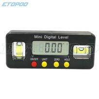 ETOPOO Mini Digital Angle Meter 0-100mm, Multi-Function Ruler & Level with Bubble.