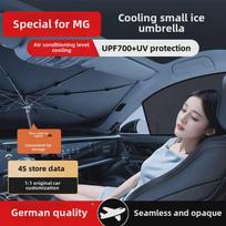 MG automobilio saulės skėtis priekiniam stiklui: Suderinama su modeliais ONE, MG5, MG6, MG7, HS, ZS. Wuling Bingo Custom Fit gray