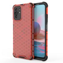 Dėklas Xiaomi Redmi Note 10 Pro, Atsparus smūgiams šarvuotas buferis, Telefono dėklas Redmi Note10 10S 4G, Skaidrus apsauginis Fundas For Redmi Note10 4G raudona