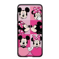 Telefono dėklas Samsung Galaxy S25 S24 S23 iPhone 16 15 Xiaomi Redmi Note 14 13 12 16E X 11 Pro Max OPPO Moto Huawei A4 Anime Mickey Mouse Minnie Dangtelis for Xiaomi Poco M7 Pro 5G rausvai ruda
