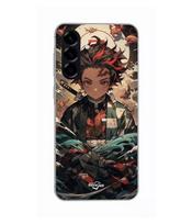 Case - Maniacase - Samsung Galaxy A56 - Silicone - Soft - Demon Slayer Tanjiro juoda