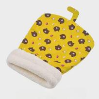 Self-warming Cat Bed, Soft Plush Cat Winter Sleeping Bag, Cat Sleeping Bag for Indoor Cats, Cute Pet Puppy Pet Litter Bed geltona