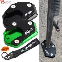 CNC šoninės atramos padėklas KAWASAKI NINJA 300 650 1000 ER6F Ninja650 ZX6R ZX10R ZX12R motociklų plokštė atramos prailgintuvas A Key Chain