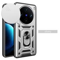 Camera protect case for VIVO X100 Pro VIVO X100 Armor Hybrid Metal Ring Back Cover For VIVO X100.Pro sidabras