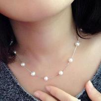 Fashion Imitation Pearl Choker Fairy Women Necklaces Korean New Pearl Pendants Collar Trend Neck Jewelry Party Neck Decoration