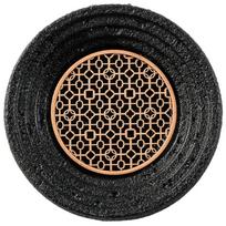 Creative Dry Ice Plate Smoked Barbecue Planet Bowl Volcanic Stone Coal Ball Plate Molecular Cuisine Plate Concept Tableware