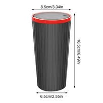 Multifunctional Mini Car Garbage Can Garbage Container Bin Cup Holder With Lid Auto Small Trash Bin Trash Organizer Supplies raudona