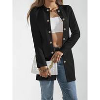 Autumn Women's Floral Twisted Metal Button Detachable Cardigan Jacket S juoda
